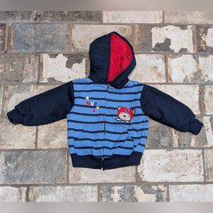 WeePlay 3-6 Months Blue Bear Hooded Zip Jacket